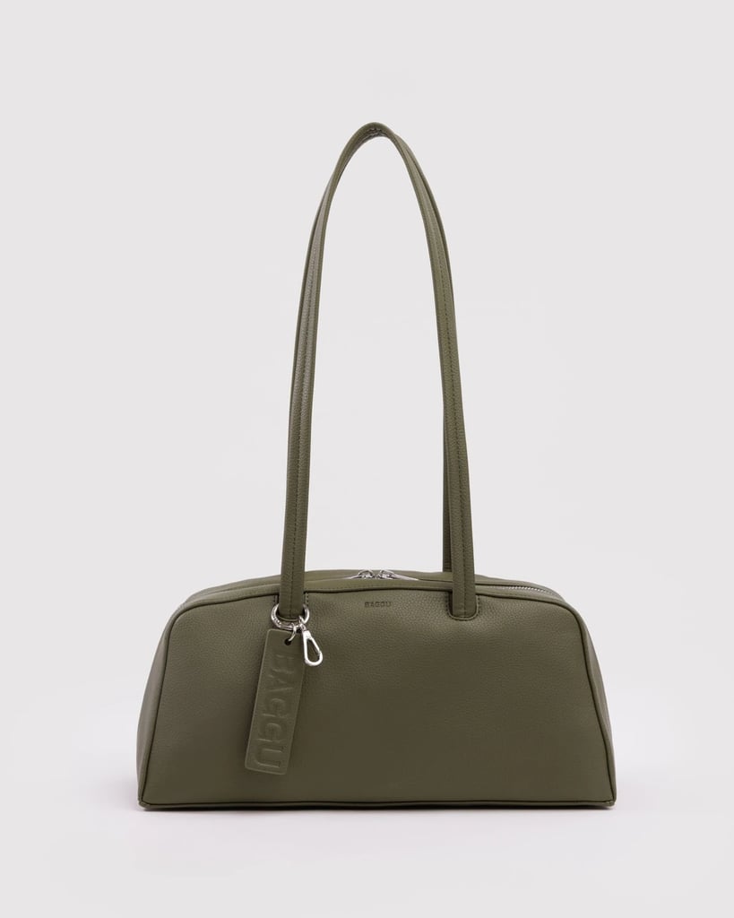 Baggu Recycled Leather Bowler Bag