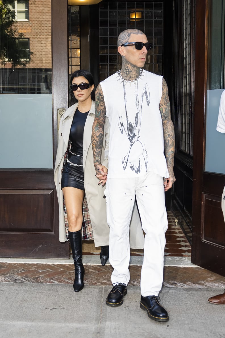 Kourtney Kardashian and Travis Barker in New York City