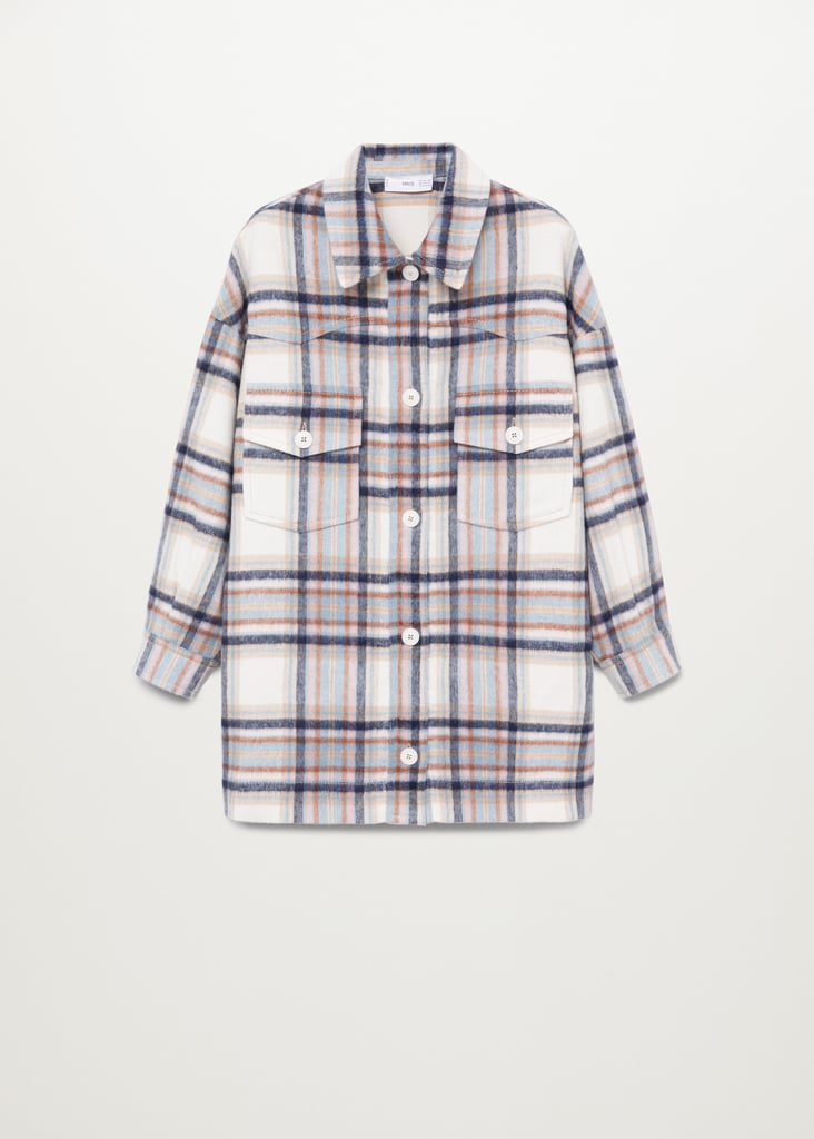 Mango Oversized Check Overshirt