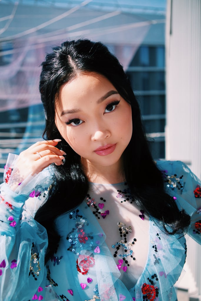 Lana Condor's Monique Lhuillier Dress at the Golden Globes