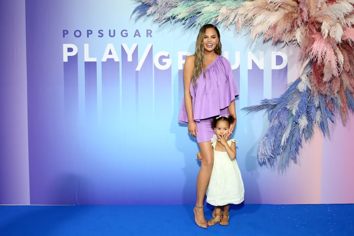 Chrissy Teigen and Luna Stephens at POPSUGAR Play/Ground