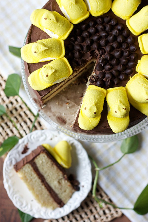 Sunflower Peeps Cake