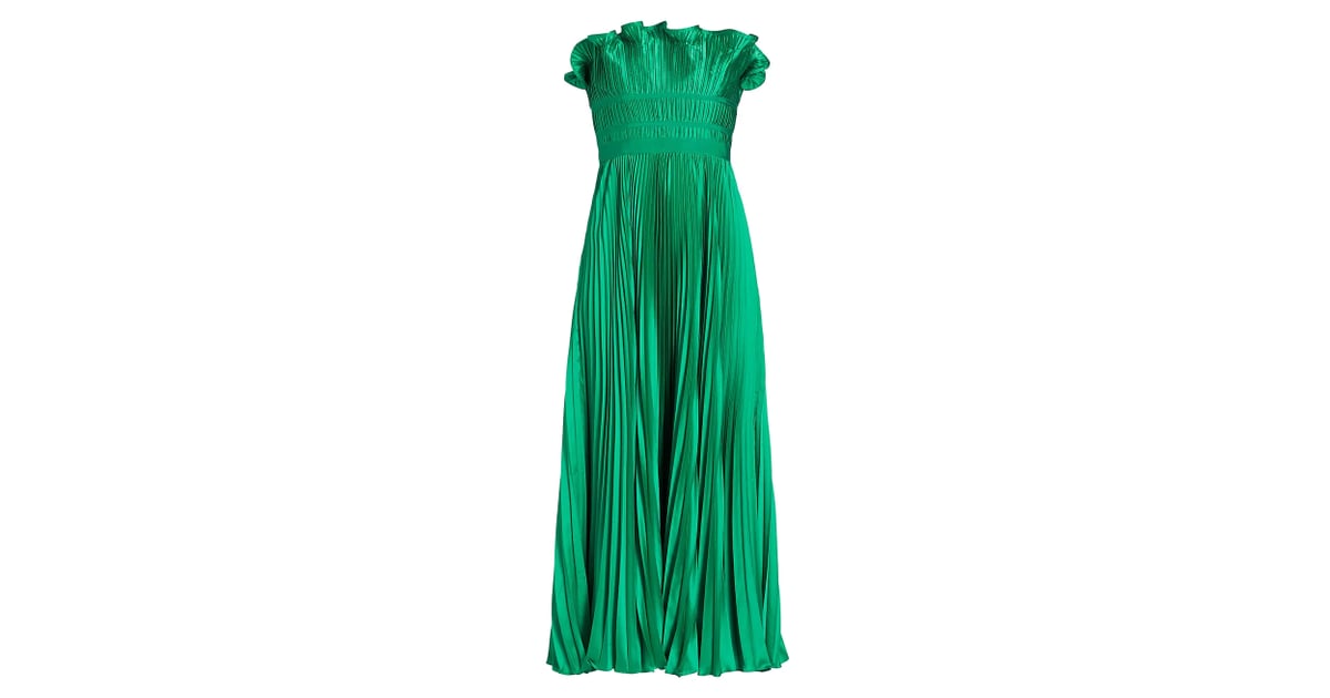 Amur Giada Strapless Pleated Satin Dress | Our Favorite '90s-Inspired ...