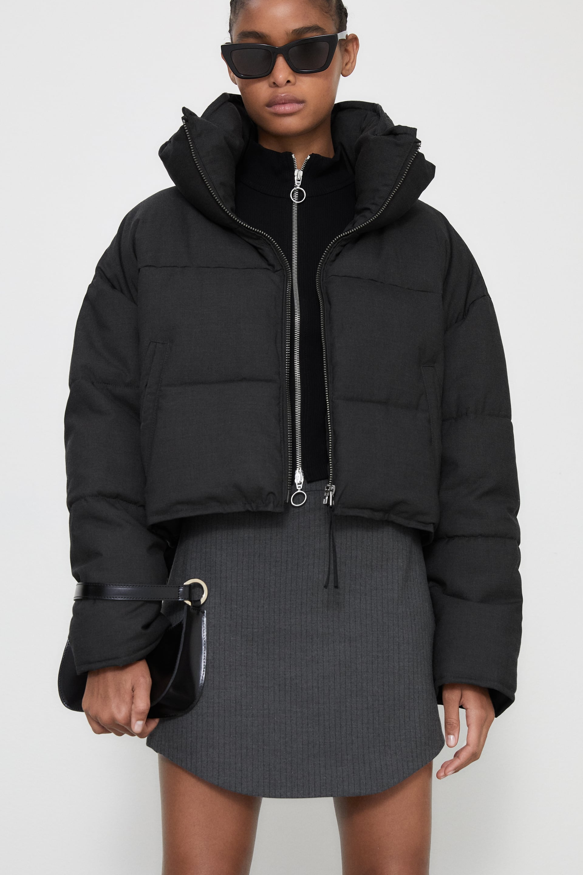 zara cropped puffer jacket