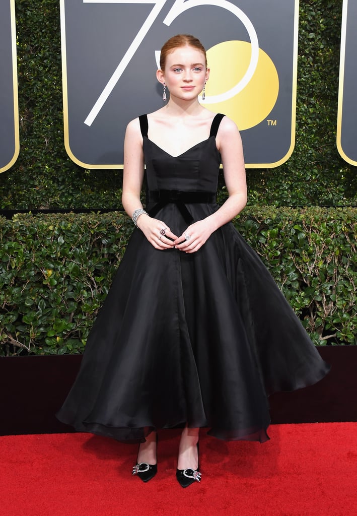 Sadie Sink at the 75th Annual Golden Globe Awards in 2018