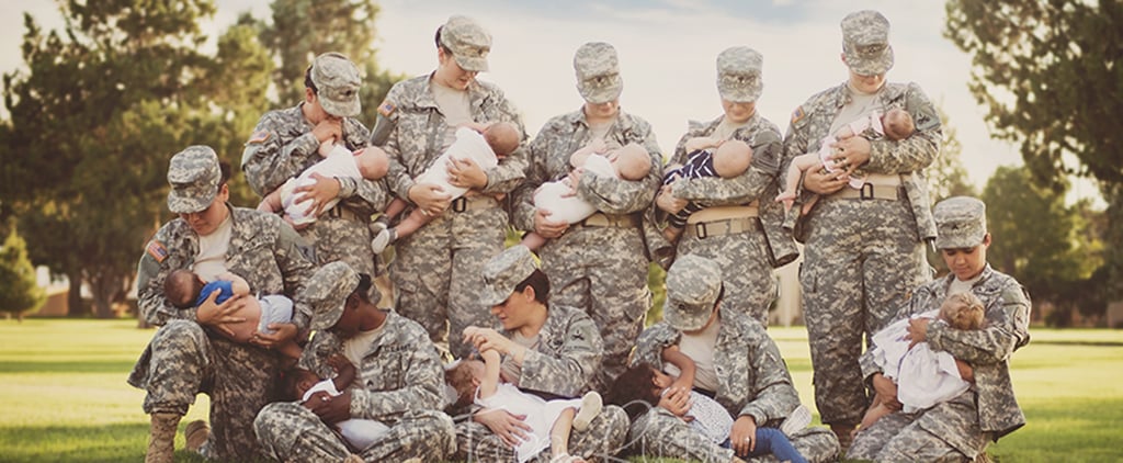 Military Moms Breastfeeding in Uniform
