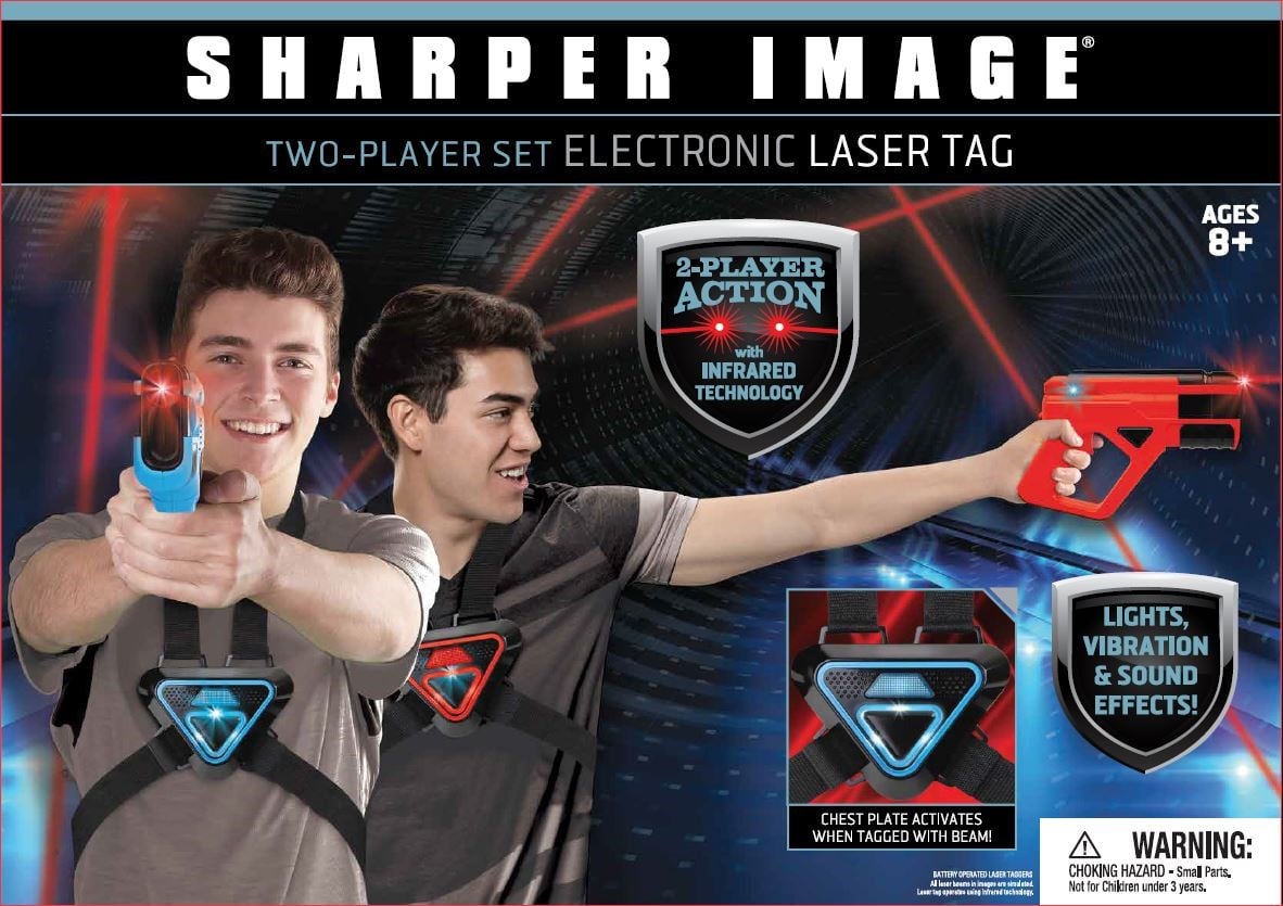 sharper image two player set electronic laser tag