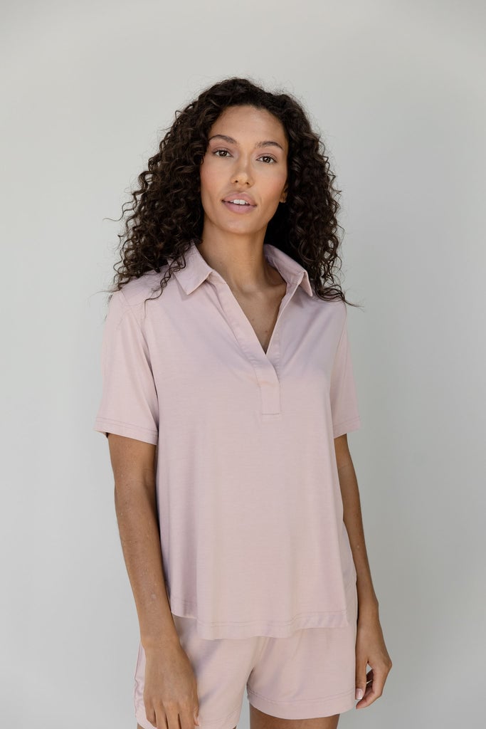 Cozy Earth Bamboo Short Sleeve Polo