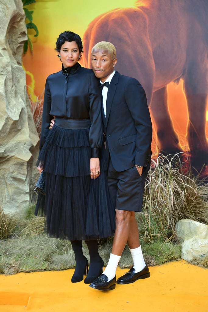 Pictured: Helen Lasichanh and Pharrell Williams at The Lion King premiere in London.