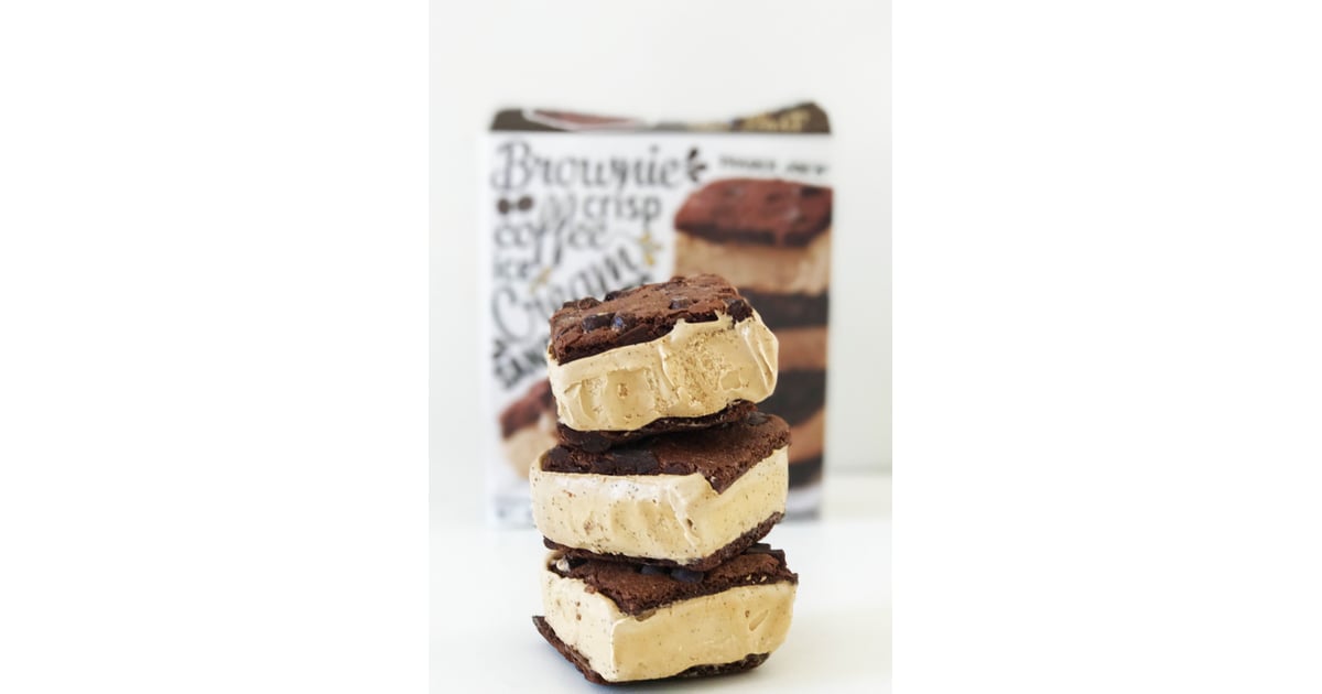 Brownie Crisp Coffee Ice Cream Sandwiches (4) Best New Trader Joe's