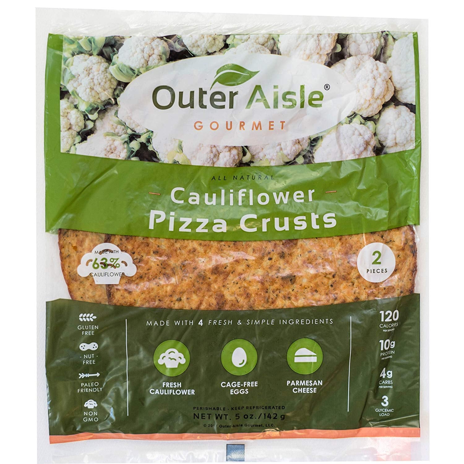 Outer Aisle Gourmet Cauliflower Variety Pack, Keto, Low Carb, Grain-Free,  Gluten-Free
