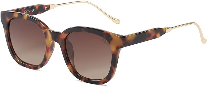  SOJOS Vintage Oversized Square Cat Eye Polarized