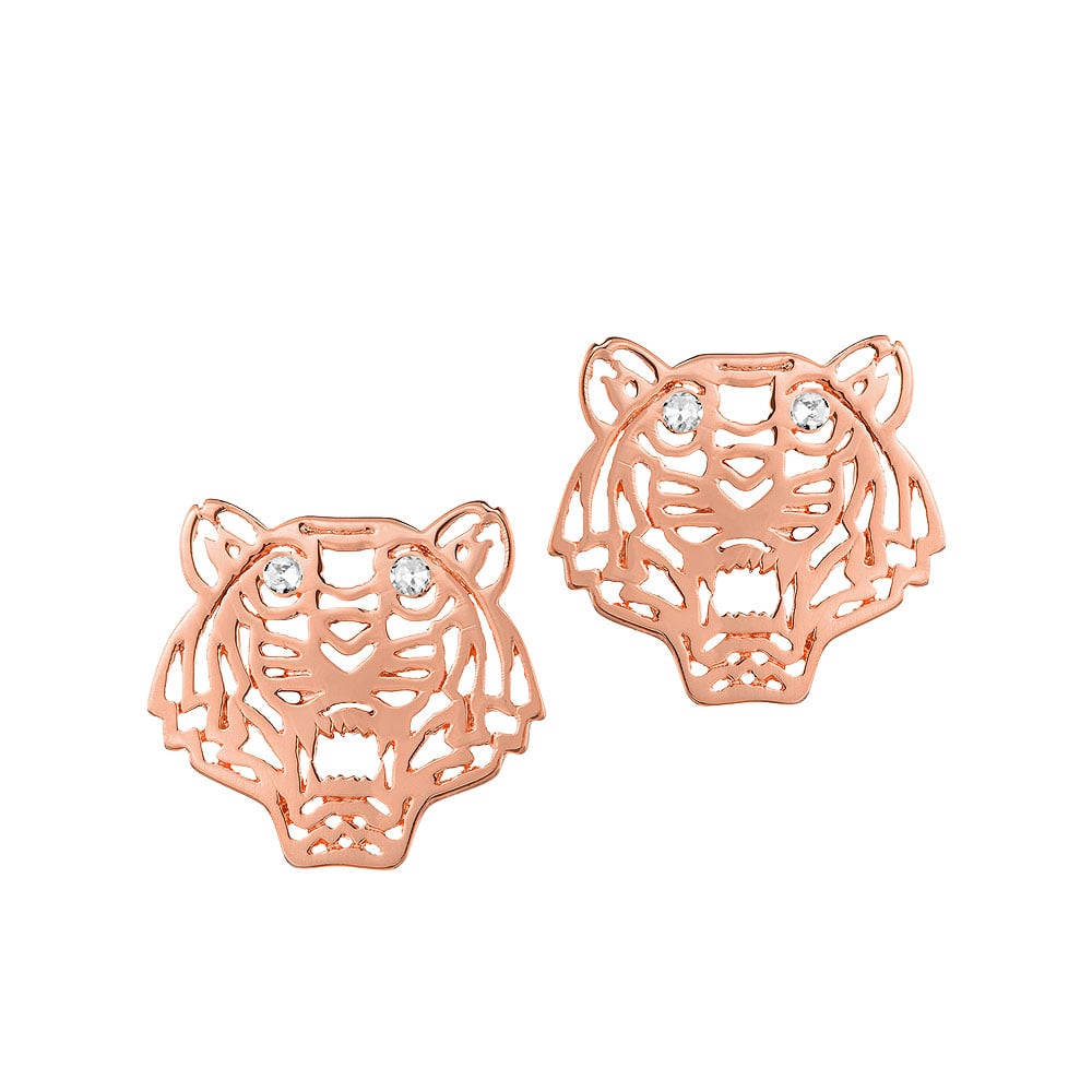 kenzo mini tiger earrings