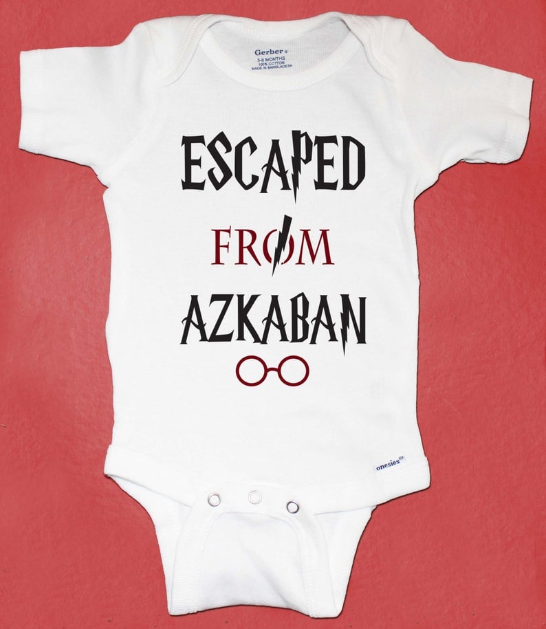 Escaped From Azkaban Harry Potter Baby Onesie