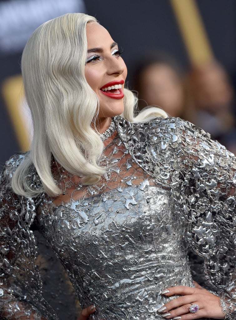 Lady Gaga S Silver Dress A Star Is Born Premiere Sept 2018 Popsugar Fashion Uk Photo 8