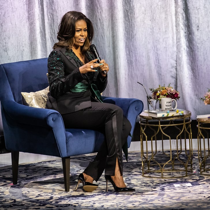 Michelle Obama's Black Roland Mouret Pants