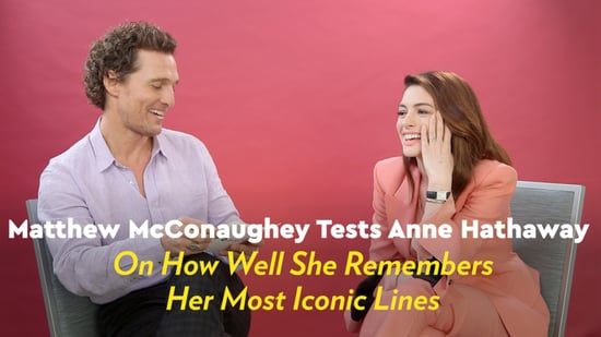 Anne Hathaway And Matthew Mcconaughey Serenity Interview Popsugar Entertainment