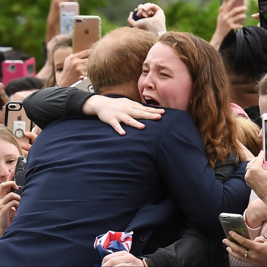 Prince Harry Hugs Sobbing Young Woman Australia 2018