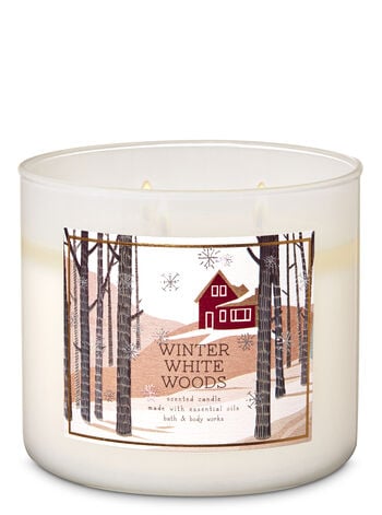 Bath & Body Works Winter White Woods 3-Wick Candle