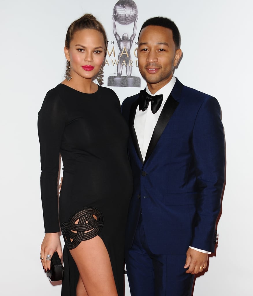 Chrissy Teigen and John Legend at NAACP Image Awards 2016