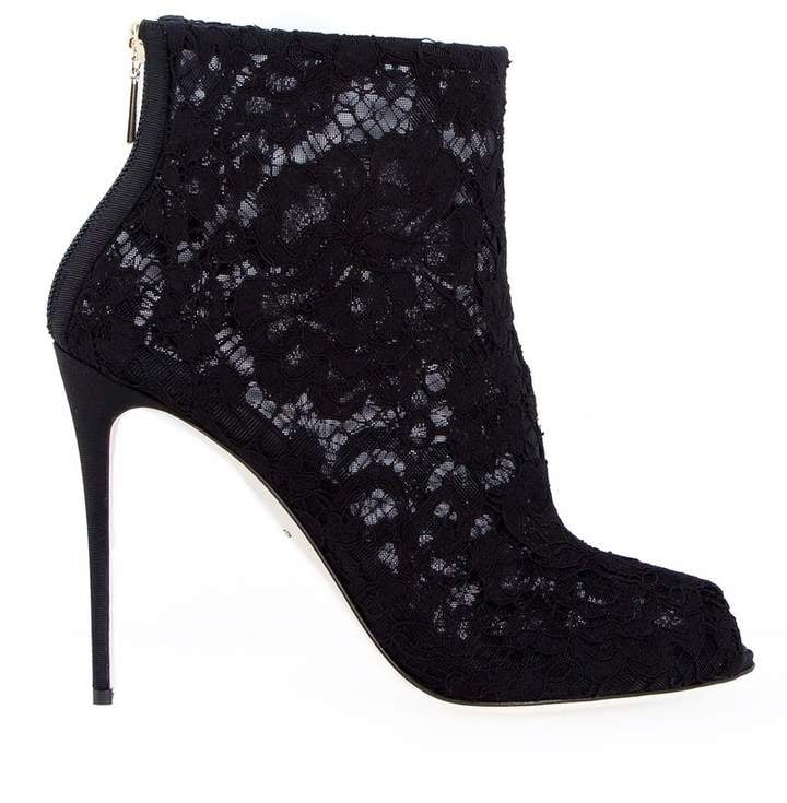 dolce and gabbana lace booties
