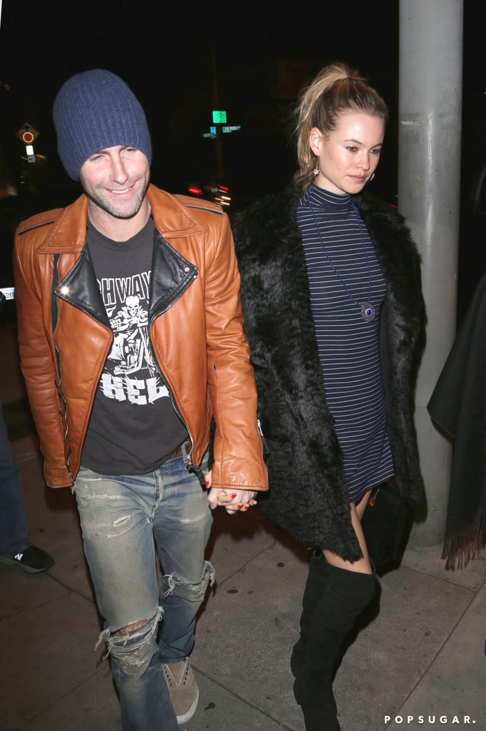 Adam Levine and Behati Prinsloo Out in LA November 2015