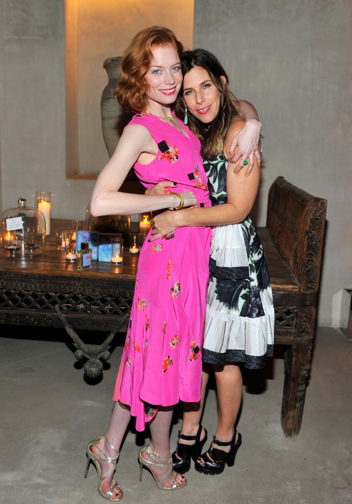 Jessica Joffe and Irene Neuwirth at Barneys' cocktail party celebrating the launch of Neuwirth's new fragrance in Venice, CA.