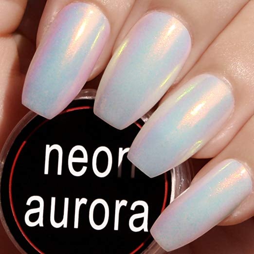 PrettyDiva Mermaid Chrome Nail Powder | Best Holographic Nail Powders