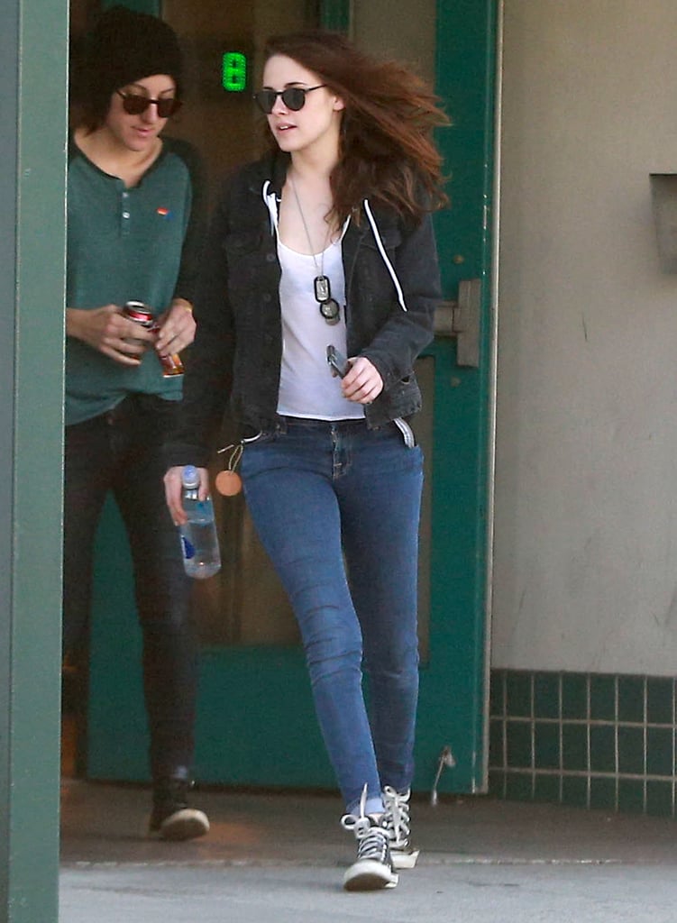 Kristen wore jeans for her casual day.