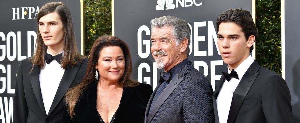 Paris and Dylan Brosnan Brought Their Good Looks and Famous Parents to the Golden Globes