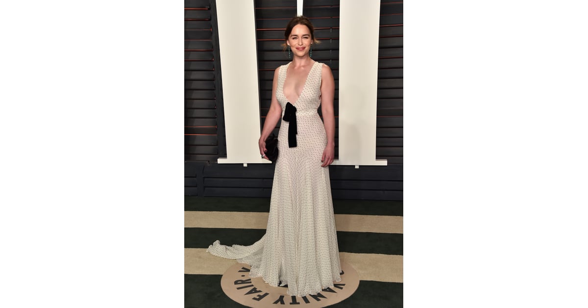 Emilia Clarke | Oscars Afterparty Dresses 2016 | POPSUGAR Fashion Photo 50