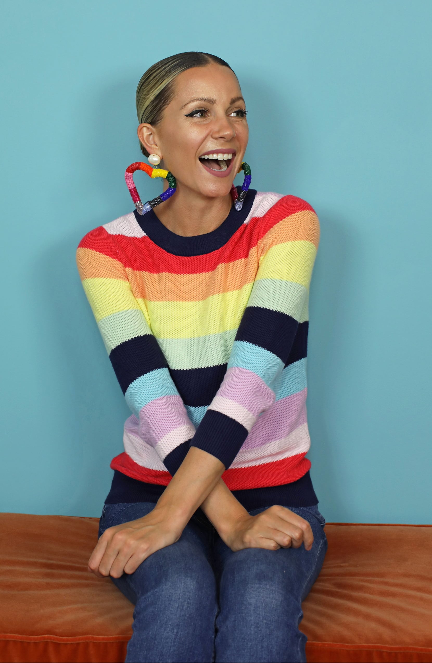 Halogen top striped sweater