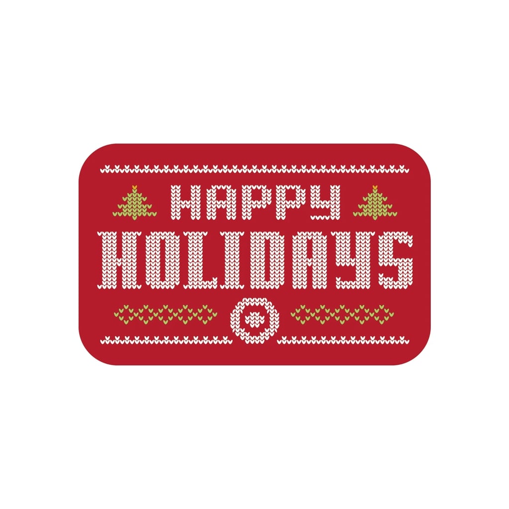 Knitted Happy Holidays Gift Card Target Offering Discount on Gift