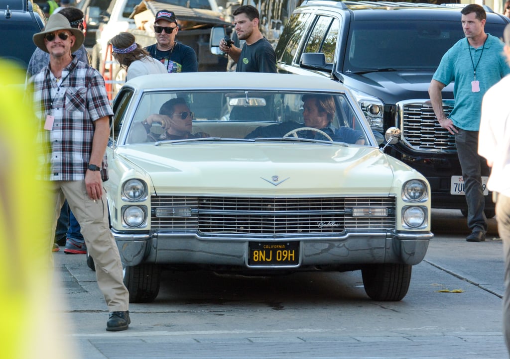 Leonardo DiCaprio and Brad Pitt Filming in LA July 2018