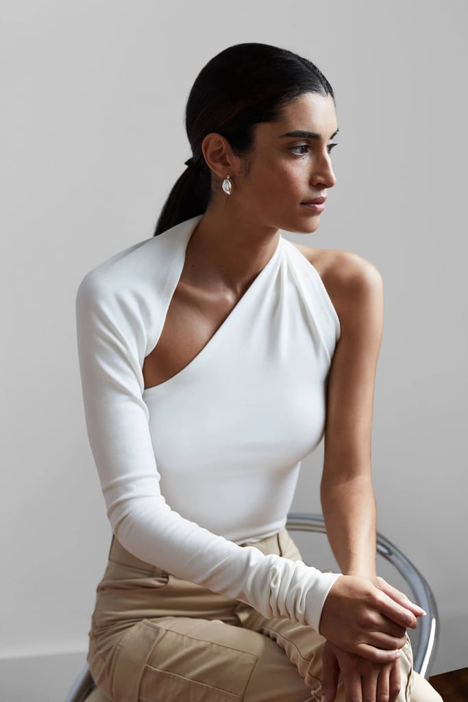 Baddie Aesthetic Outfit Idea: Manhattan One-Shoulder Top