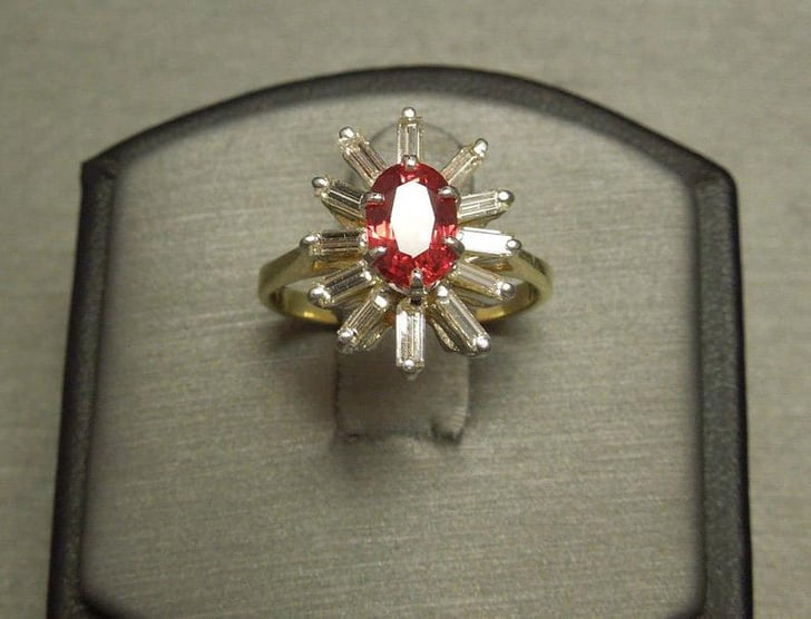 Vintage Estate Padparadscha Sapphire Ring Unique Bride Are You