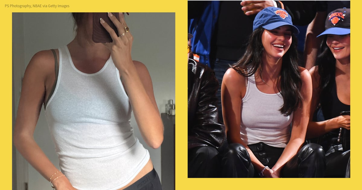 Kendall Jenner’s  White Tank Top Review With Photos