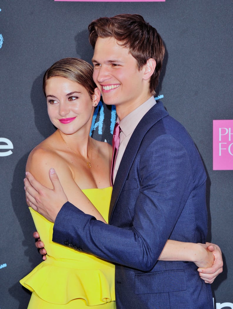 Shailene Woodley and Ansel Elgort Shared a Cute Embrace at the Premiere of The Fault in Our Stars
