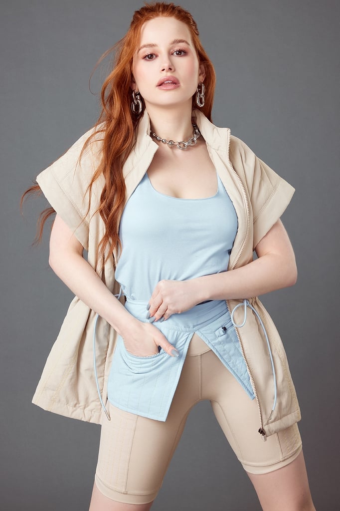 Fabletics x Madelaine Petsch Riley Woven Trapunto Vest and The Woven Belt