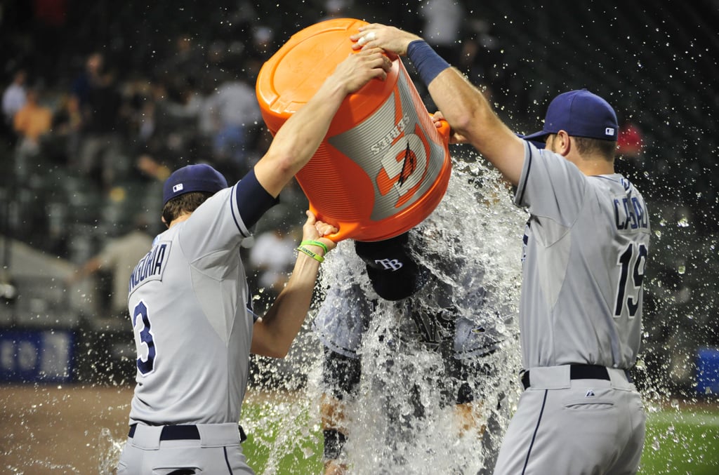 Aaand then he got soaked.