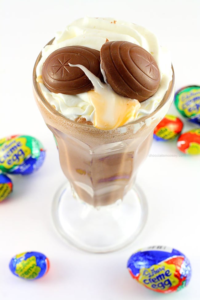 Cadbury Creme Egg Milkshake