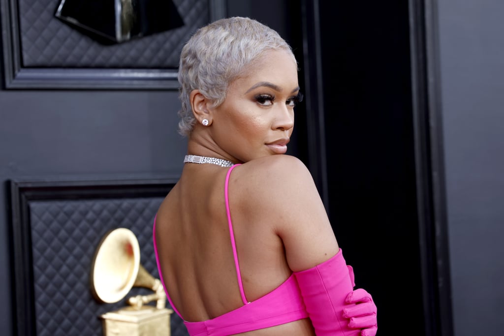 Saweetie's Pink Valentino Look at the Grammy Awards
