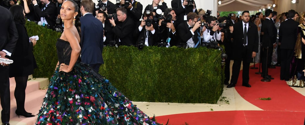 Zoe Saldana Dolce and Gabbana Dress at Met Gala 2016