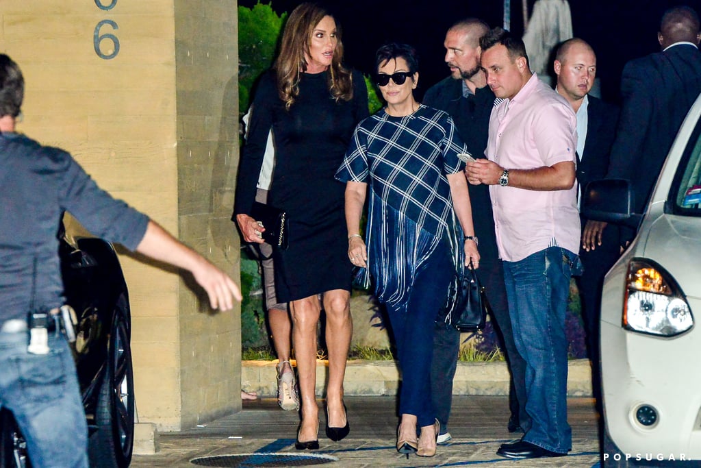 Caitlyn and Kris Jenner Hug at Nobu | Pictures