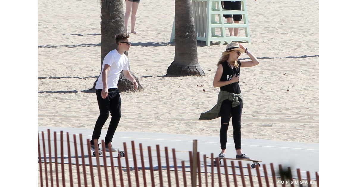 Brooklyn Beckham and Chloe Moretz Skateboarding in LA | POPSUGAR