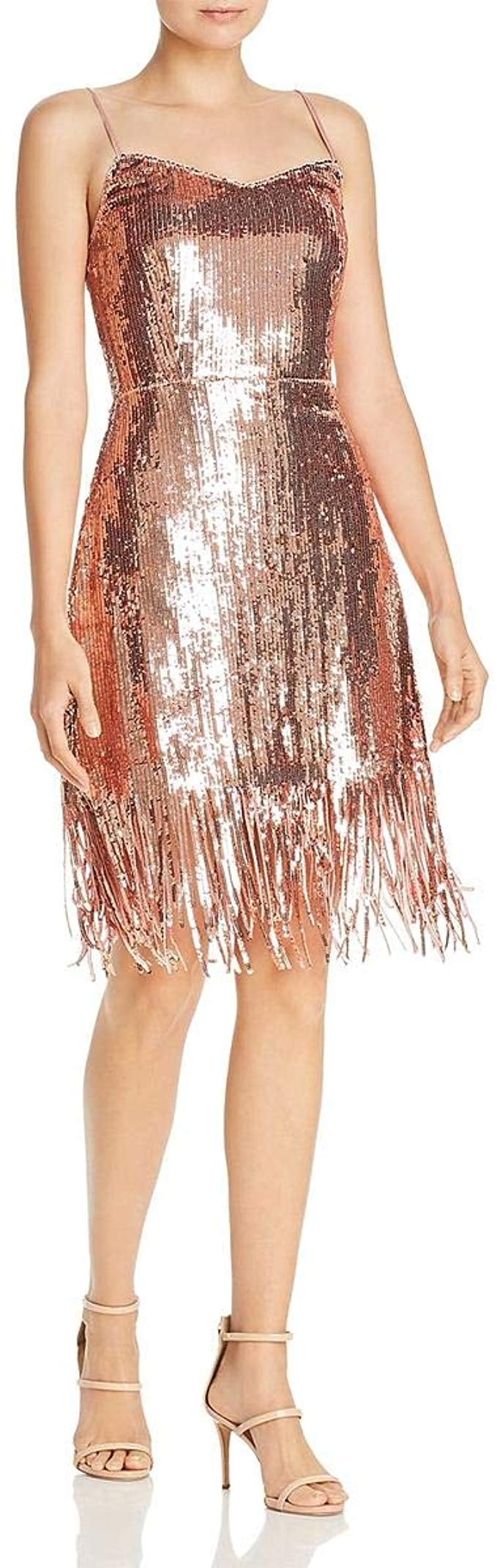 Laundry by Shelli Segal Metallic Cocktail Dress