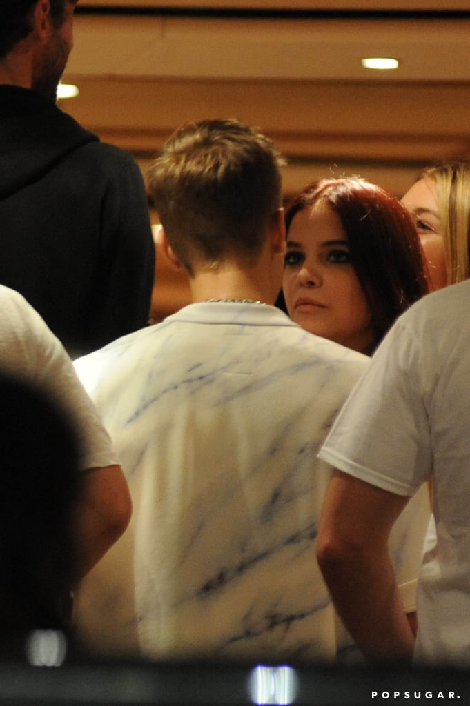 Justin and Barbara Palvin talked.