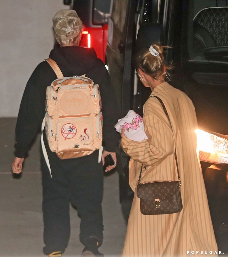 Hailey Baldwin and Justin Bieber at Church Services in Beverly Hills, CA