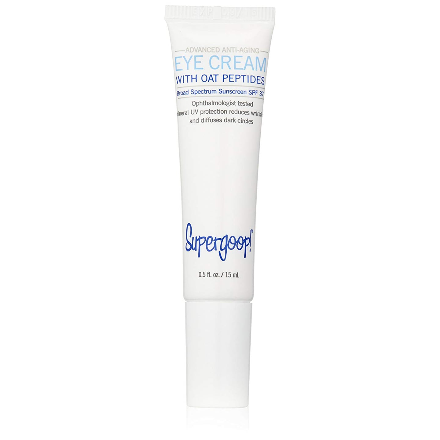 Supergoop! Advanced Anti-Aging Eye Cream With Oat Peptide SPF 37 | 12 Mini Beauty Products Pro-Travelers Always Pack and They're All on Amazon | POPSUGAR Beauty Photo 13
