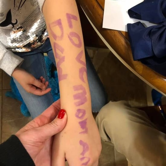 Girl Wrote Message on Arm During School Lockdown